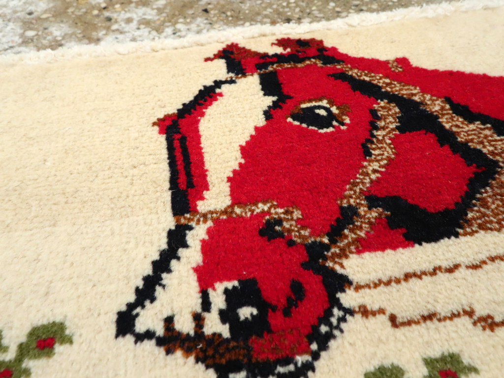 Vintage Persian Baluch Pictorial Rug, No.24910 - Galerie Shabab