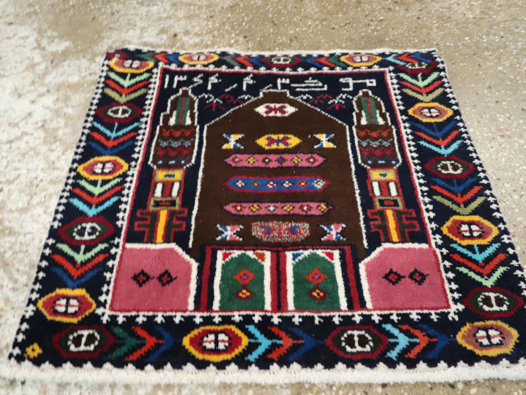 Vintage Persian Baluch Pictorial Rug, No.24912 - Galerie Shabab