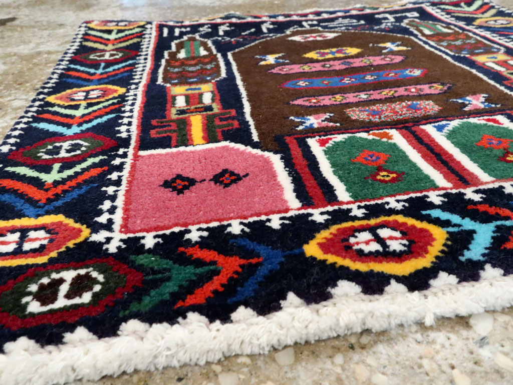 Vintage Persian Baluch Pictorial Rug, No.24912 - Galerie Shabab