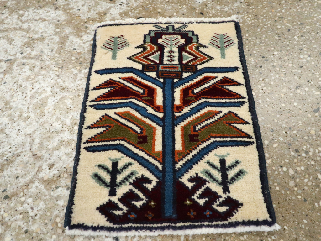 Vintage Persian Baluch Pictorial Rug (Pair: 2 of 2), No.24913 - Galerie Shabab