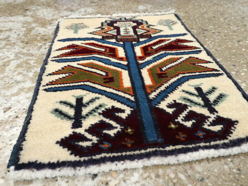 Vintage Persian Baluch Pictorial Rug (Pair: 2 of 2), No.24913 - Galerie Shabab