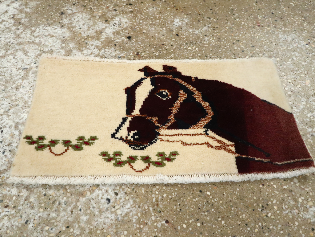 Vintage Persian Baluch Pictorial Rug, No.24914 - Galerie Shabab