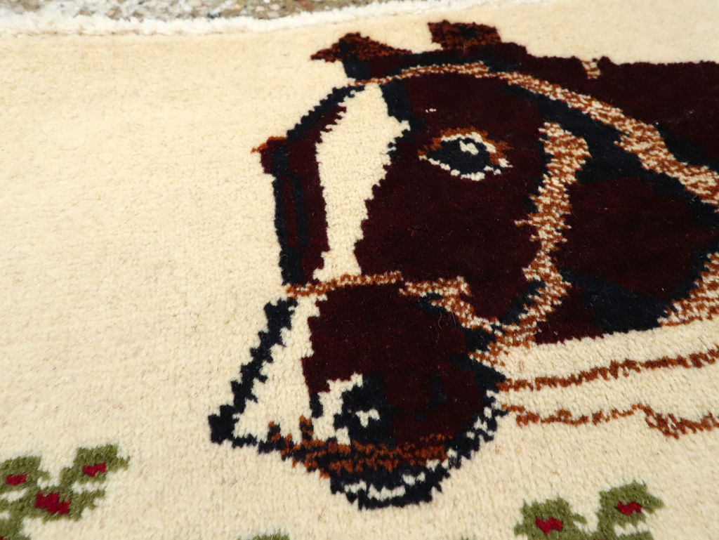 Vintage Persian Baluch Pictorial Rug, No.24914 - Galerie Shabab