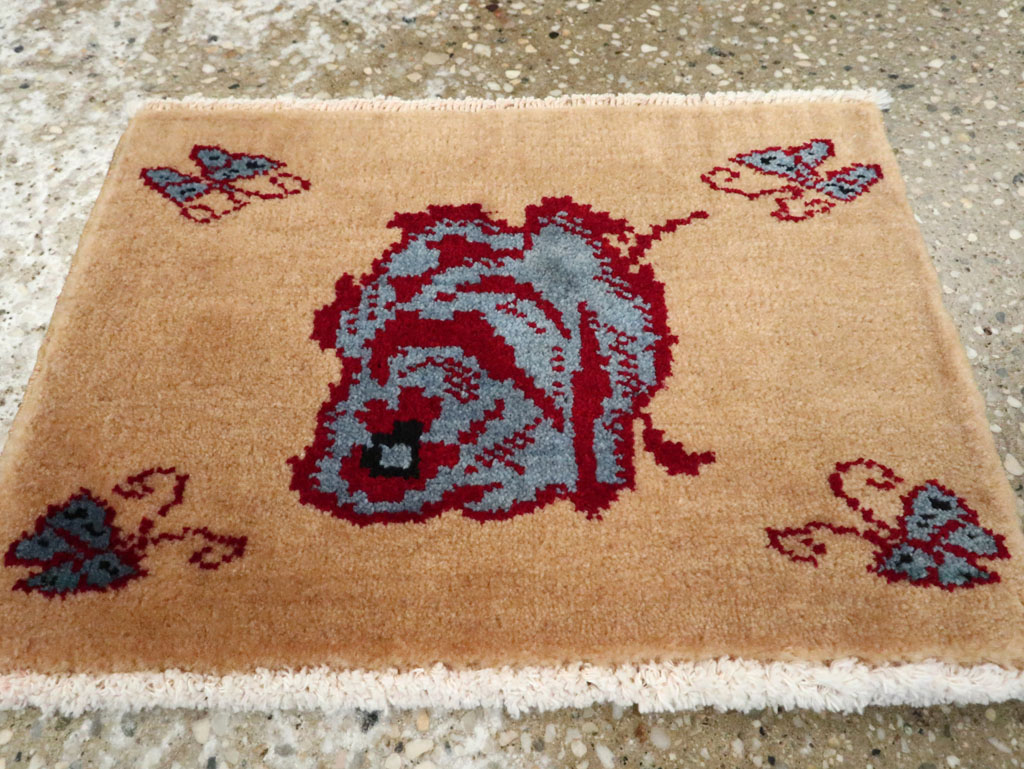 Vintage Persian Pictorial Baluch Rug (Pair: 2 of 2), No.24915 - Galerie Shabab