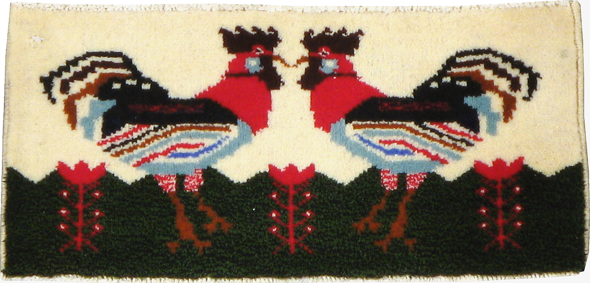 Vintage Persian Baluch Pictorial Rug, No.24916 - Galerie Shabab