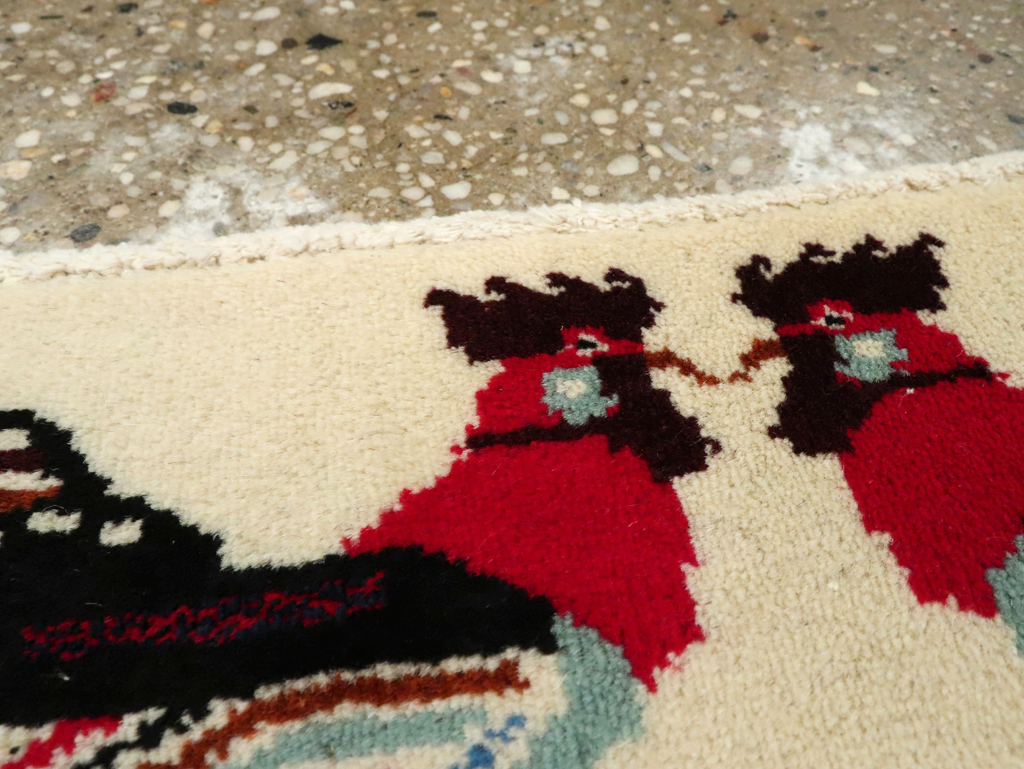 Vintage Persian Baluch Pictorial Rug, No.24916 - Galerie Shabab