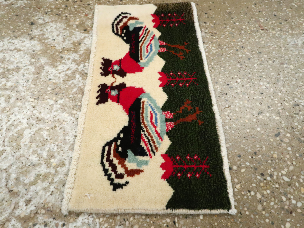 Vintage Persian Baluch Pictorial Rug, No.24916 - Galerie Shabab