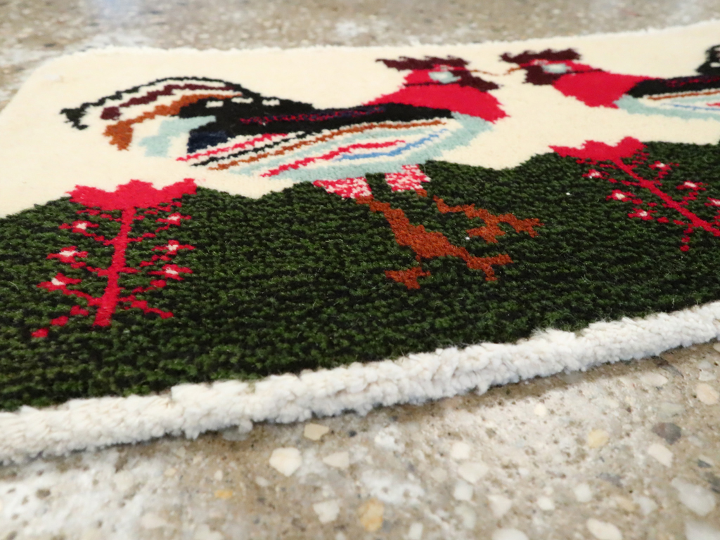 Vintage Persian Baluch Pictorial Rug, No.24916 - Galerie Shabab