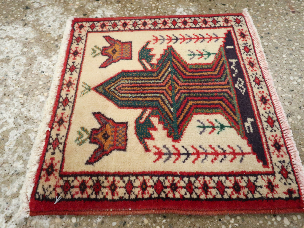 Vintage Persian Pictorial Baluch Rug (Pair: 2 of 2), No.24917 - Galerie Shabab