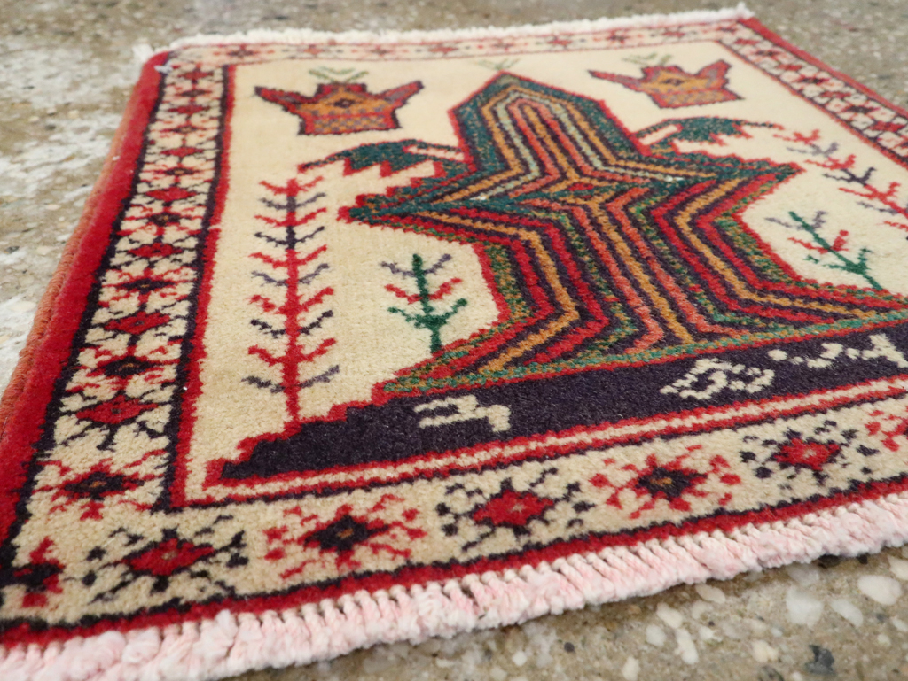 Vintage Persian Pictorial Baluch Rug (Pair: 2 of 2), No.24917 - Galerie Shabab
