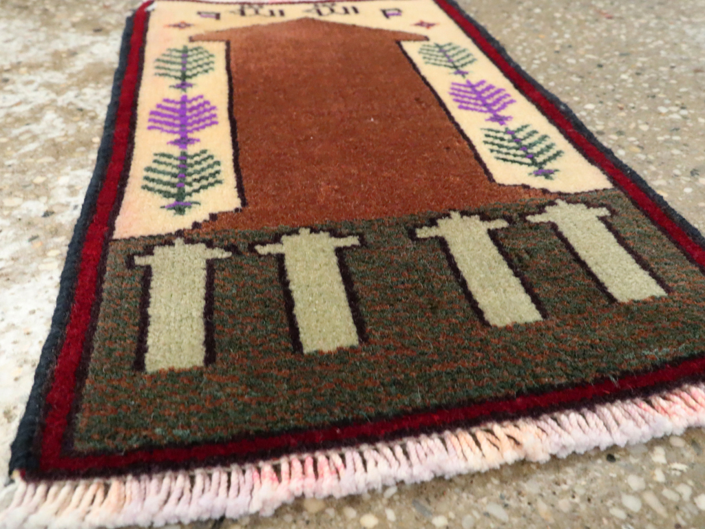 Vintage Persian Pictorial Baluch Rug (Pair: 1 of 2), No.24920 - Galerie Shabab