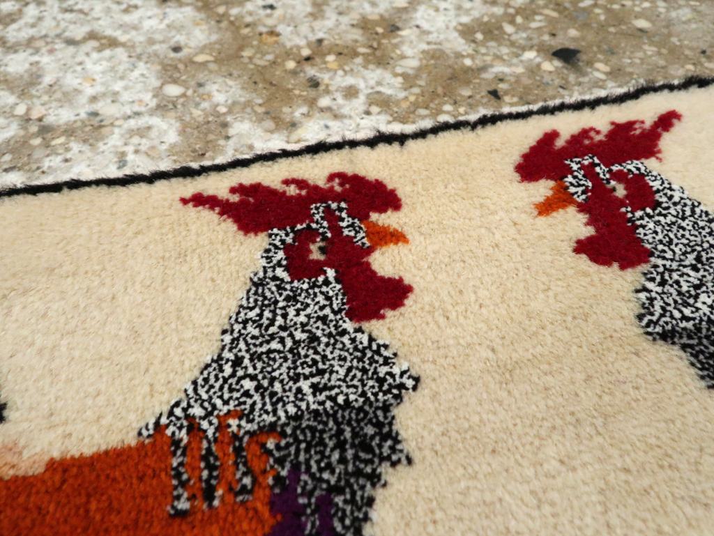 Vintage Persian Baluch Pictorial Rug, No.24929 - Galerie Shabab