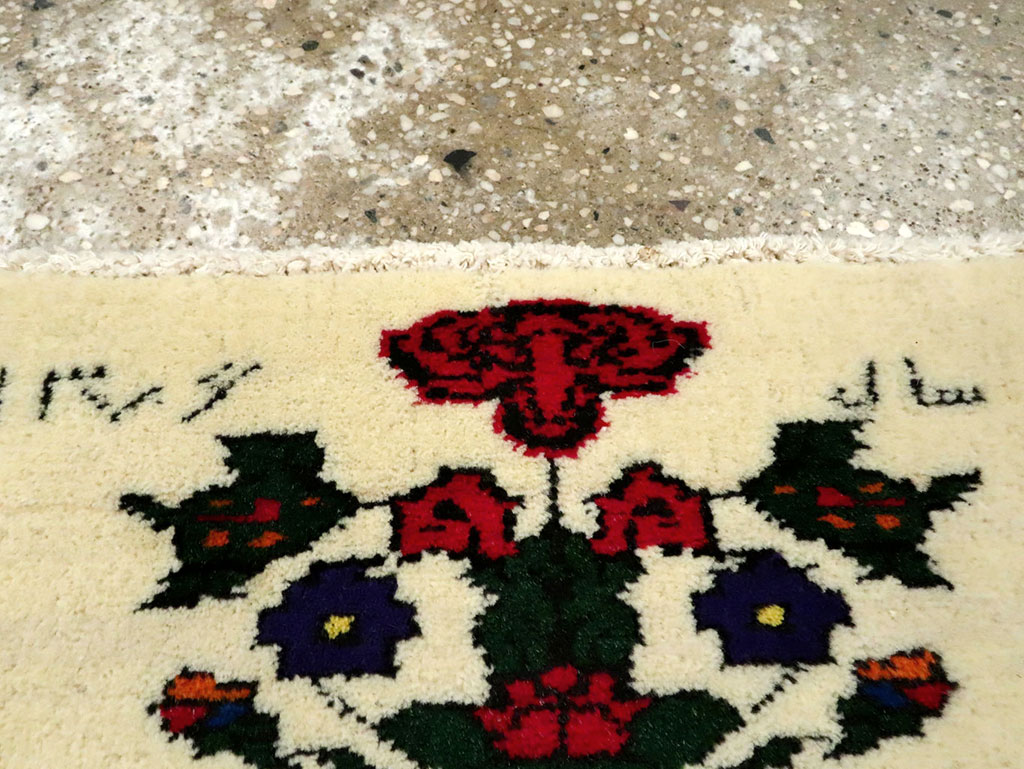 Vintage Persian Baluch Pictorial Rug, No.24931 - Galerie Shabab