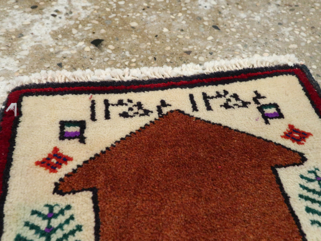 Vintage Persian Pictorial Baluch Rug (Pair: 2 of 2), No.24936 - Galerie Shabab