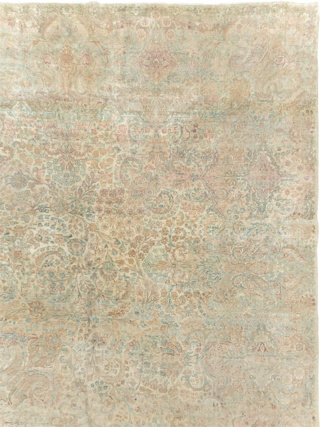Antique Persian Lavar Kerman Carpet, No.24938 - Galerie Shabab