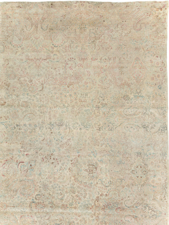 Antique Persian Lavar Kerman Carpet, No.24938 - Galerie Shabab