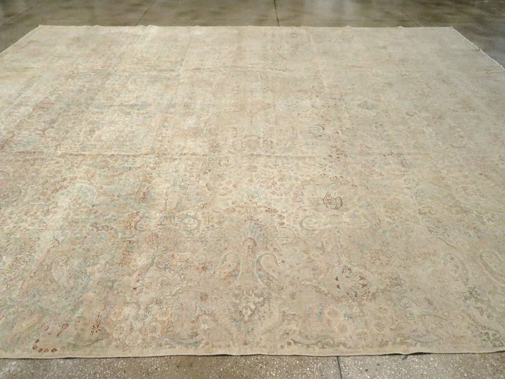 Antique Persian Lavar Kerman Carpet, No.24938 - Galerie Shabab