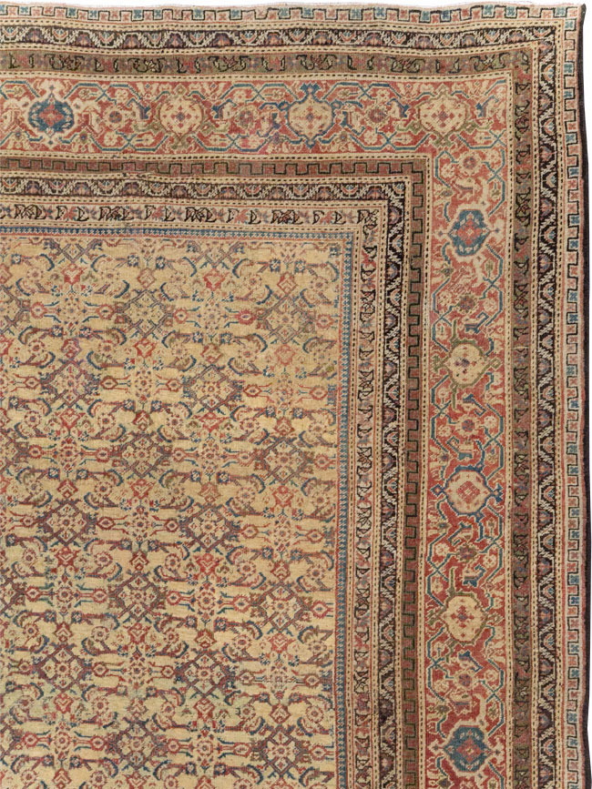 Antique Persian Mahal Oversize Carpet, No.24942 - Galerie Shabab