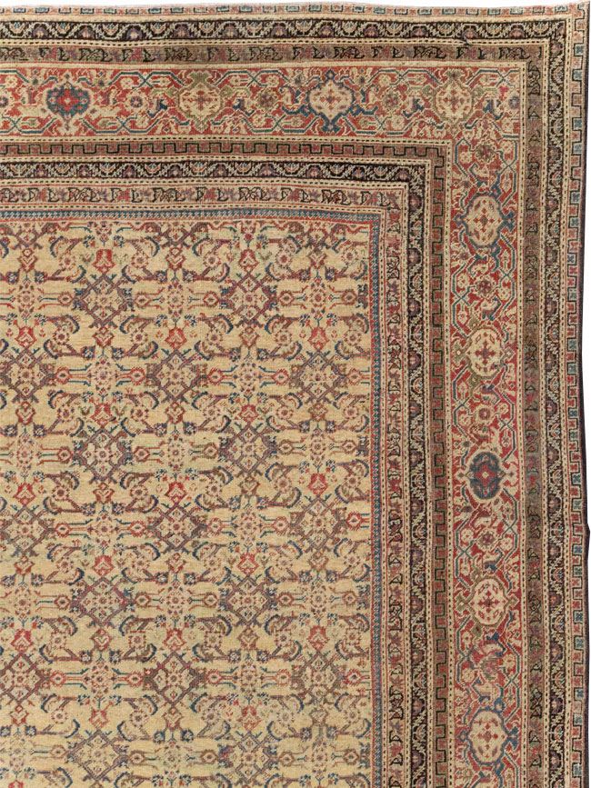 Antique Persian Mahal Oversize Carpet, No.24942 - Galerie Shabab