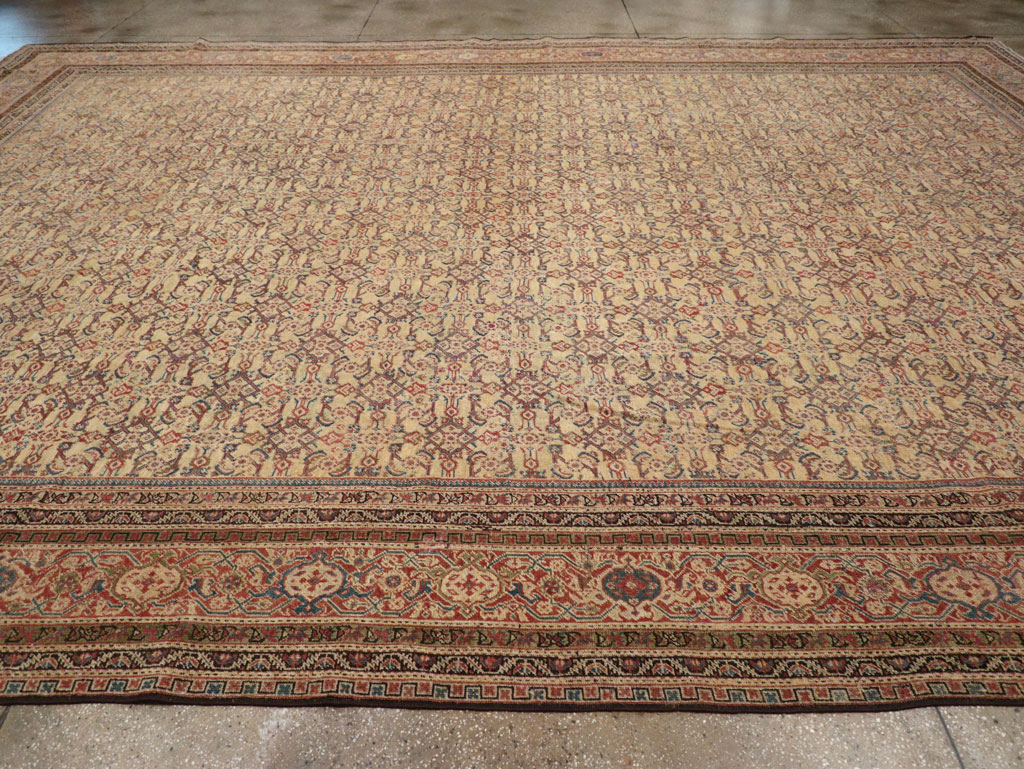 Antique Persian Mahal Oversize Carpet, No.24942 - Galerie Shabab