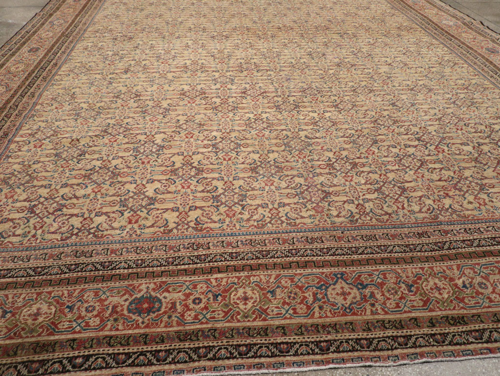 Antique Persian Mahal Oversize Carpet, No.24942 - Galerie Shabab