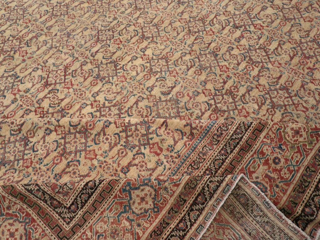 Antique Persian Mahal Oversize Carpet, No.24942 - Galerie Shabab