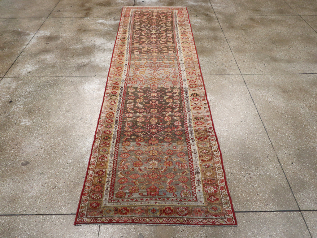 Antique Persian Bidjar Runner, No.24957 - Galerie Shabab