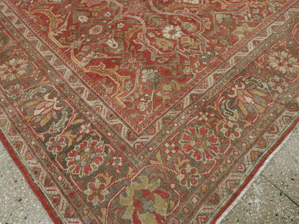 Antique Persian Mahal Carpet, No.24962 - Galerie Shabab