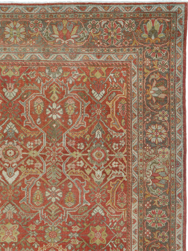 Antique Persian Mahal Carpet, No.24962 - Galerie Shabab