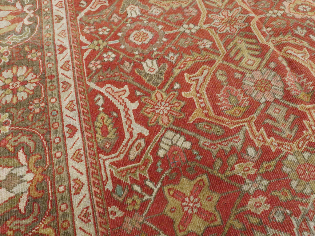 Antique Persian Mahal Carpet, No.24962 - Galerie Shabab