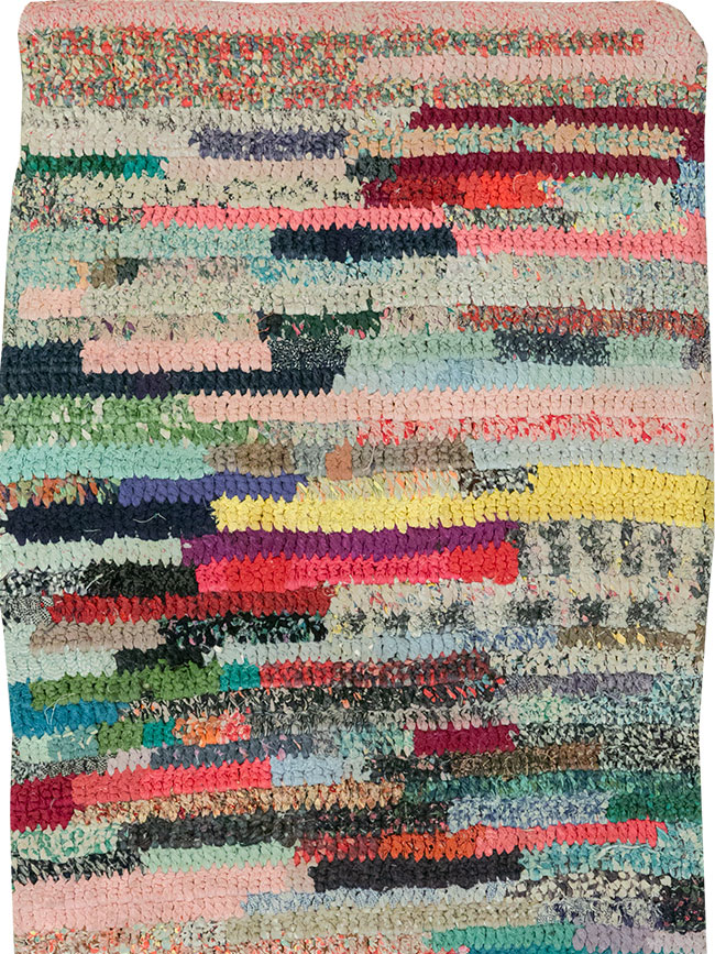 Vintage American Braid Throw Rug, No.24981 - Galerie Shabab