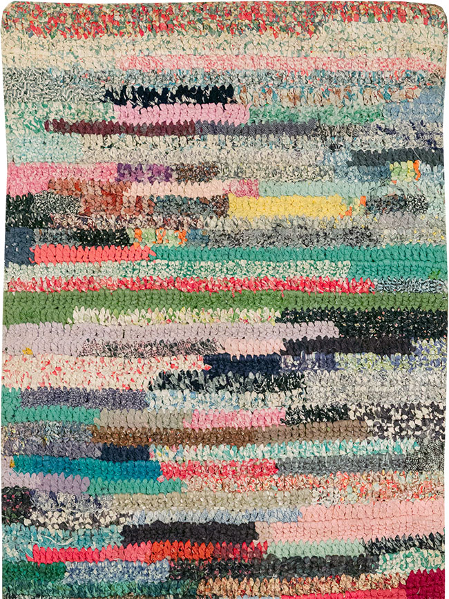 Vintage American Braid Throw Rug, No.24981 - Galerie Shabab