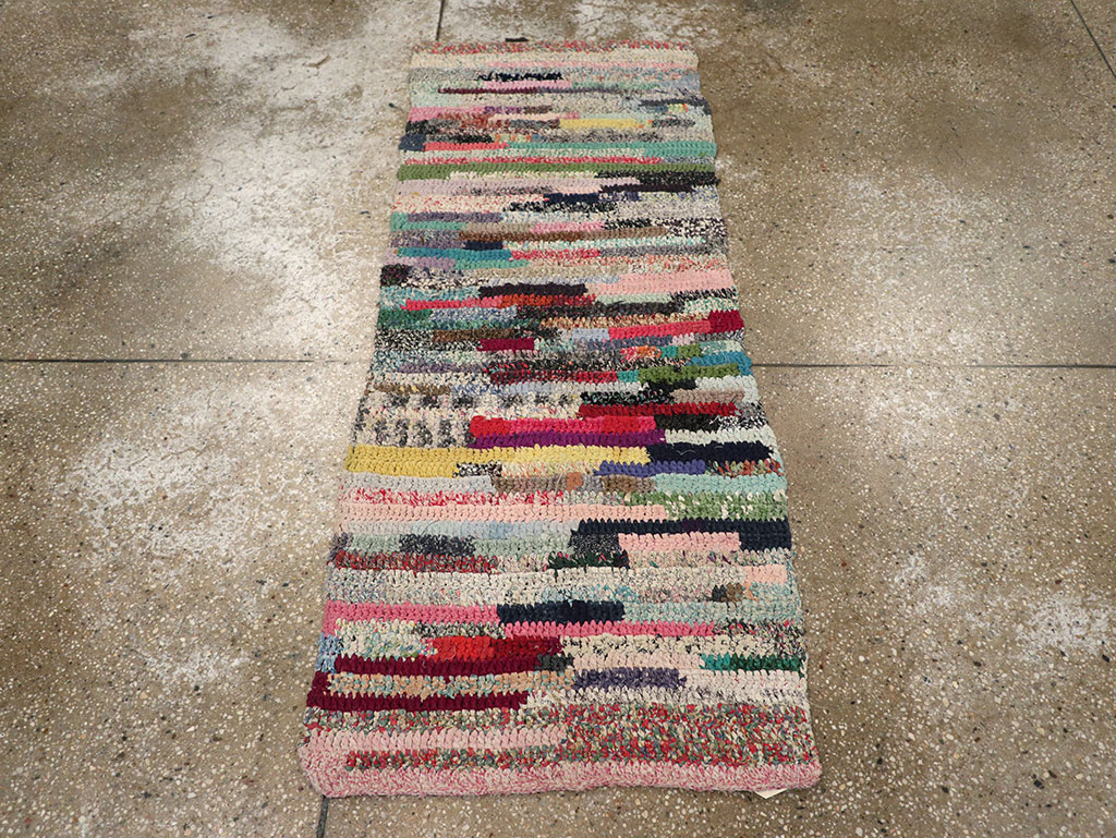 Vintage American Braid Throw Rug, No.24981 - Galerie Shabab