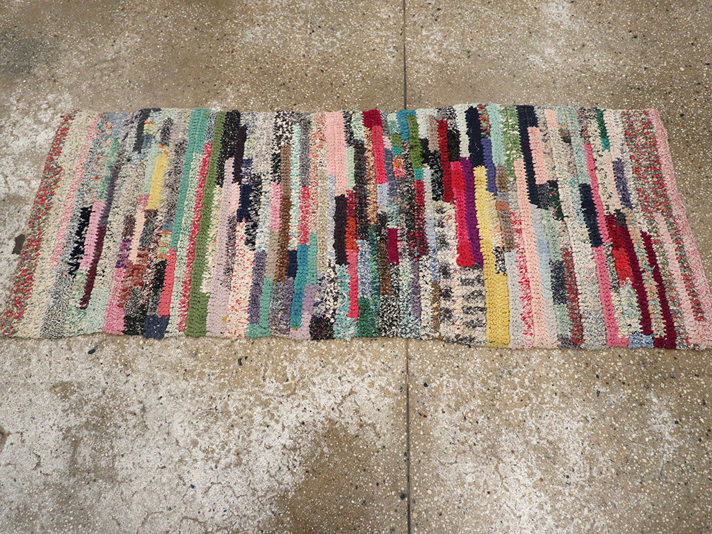 Vintage American Braid Throw Rug, No.24981 - Galerie Shabab