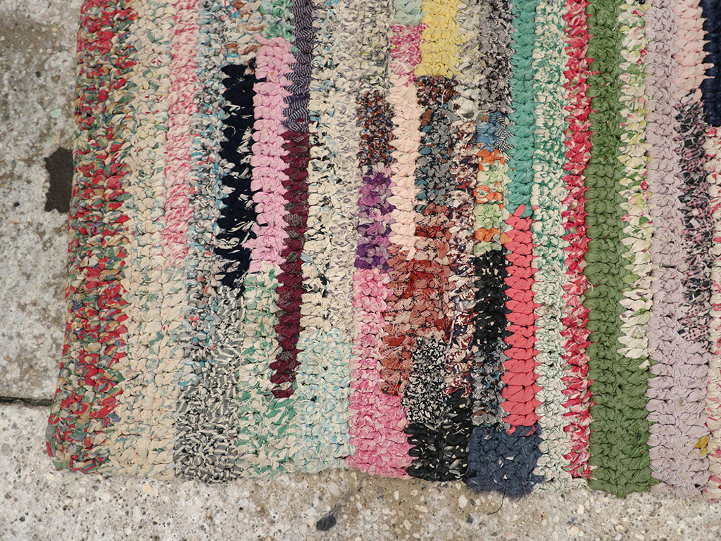 Vintage American Braid Throw Rug, No.24981 - Galerie Shabab