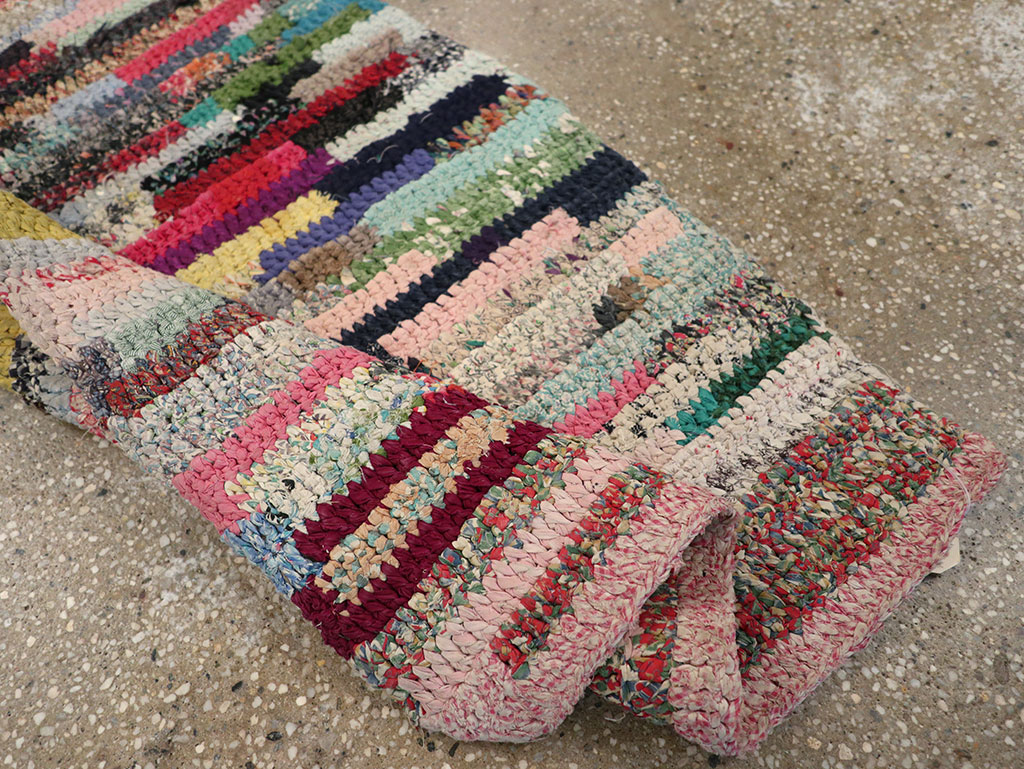 Vintage American Braid Throw Rug, No.24981 - Galerie Shabab