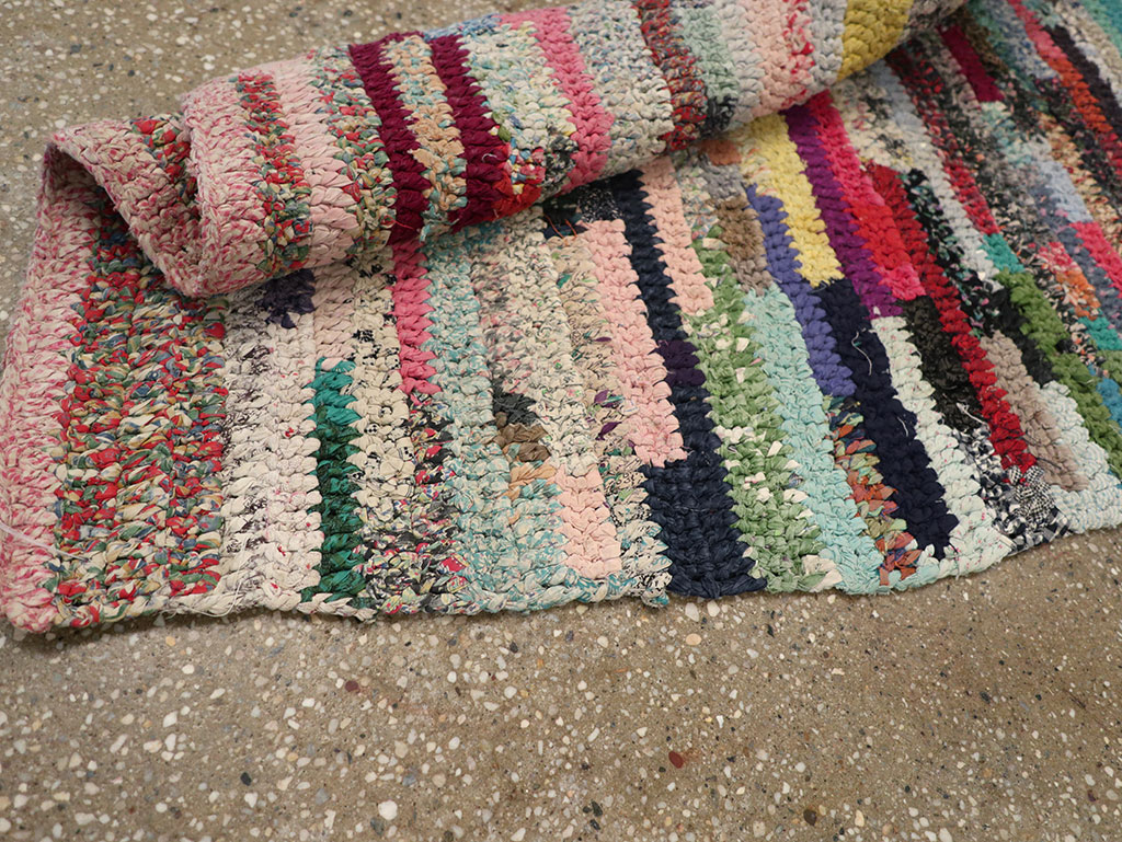 Vintage American Braid Throw Rug, No.24981 - Galerie Shabab