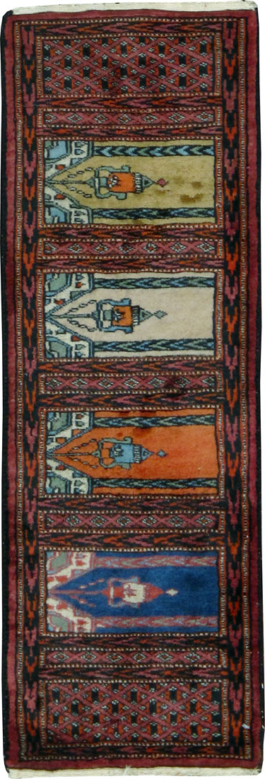 Vintage Turkoman Rug, No.24987 - Galerie Shabab