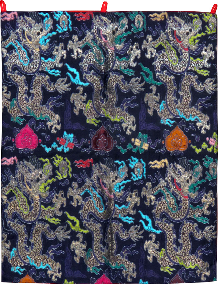 Burmese High Relief Richly Embroidered Tapestry, No.24992 - Galerie Shabab