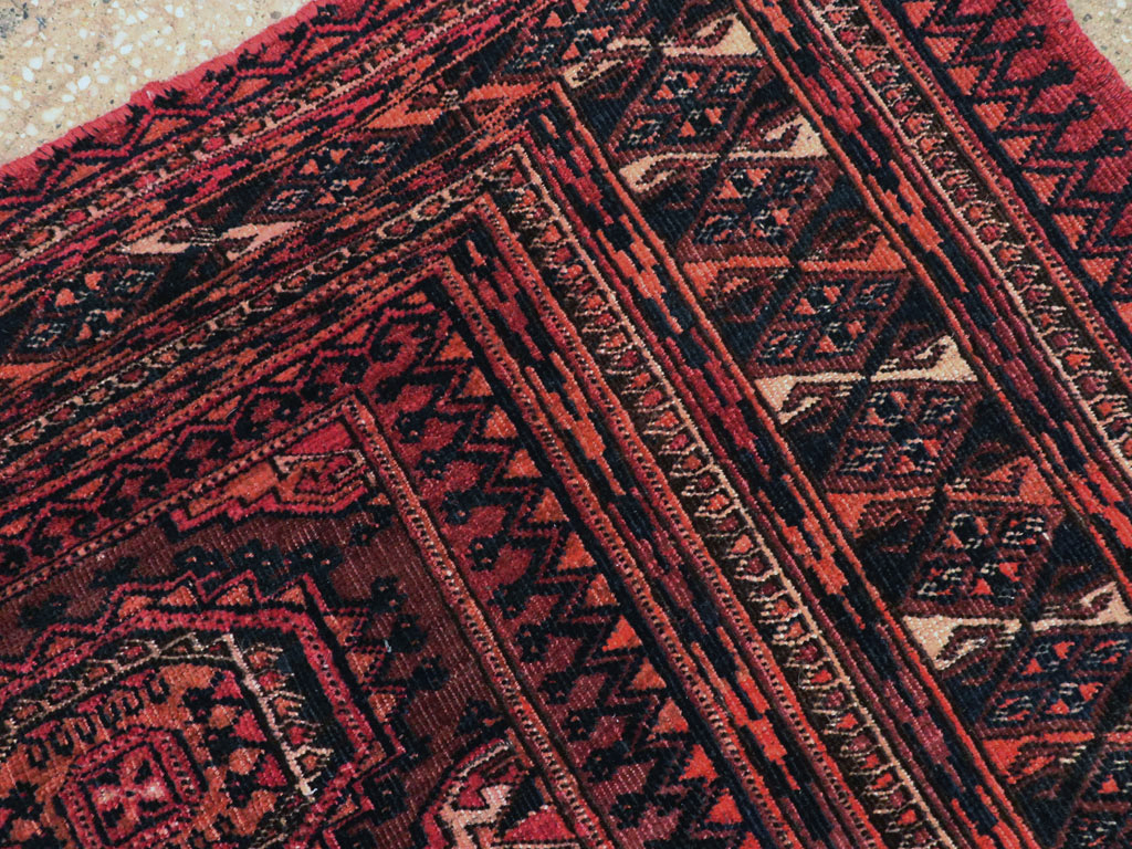Antique Central Asian Turkoman Throw Rug, No.24994 - Galerie Shabab