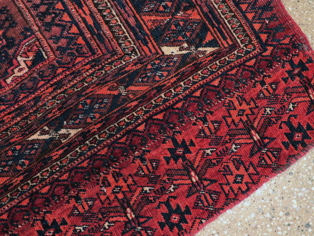 Antique Central Asian Turkoman Throw Rug, No.24994 - Galerie Shabab