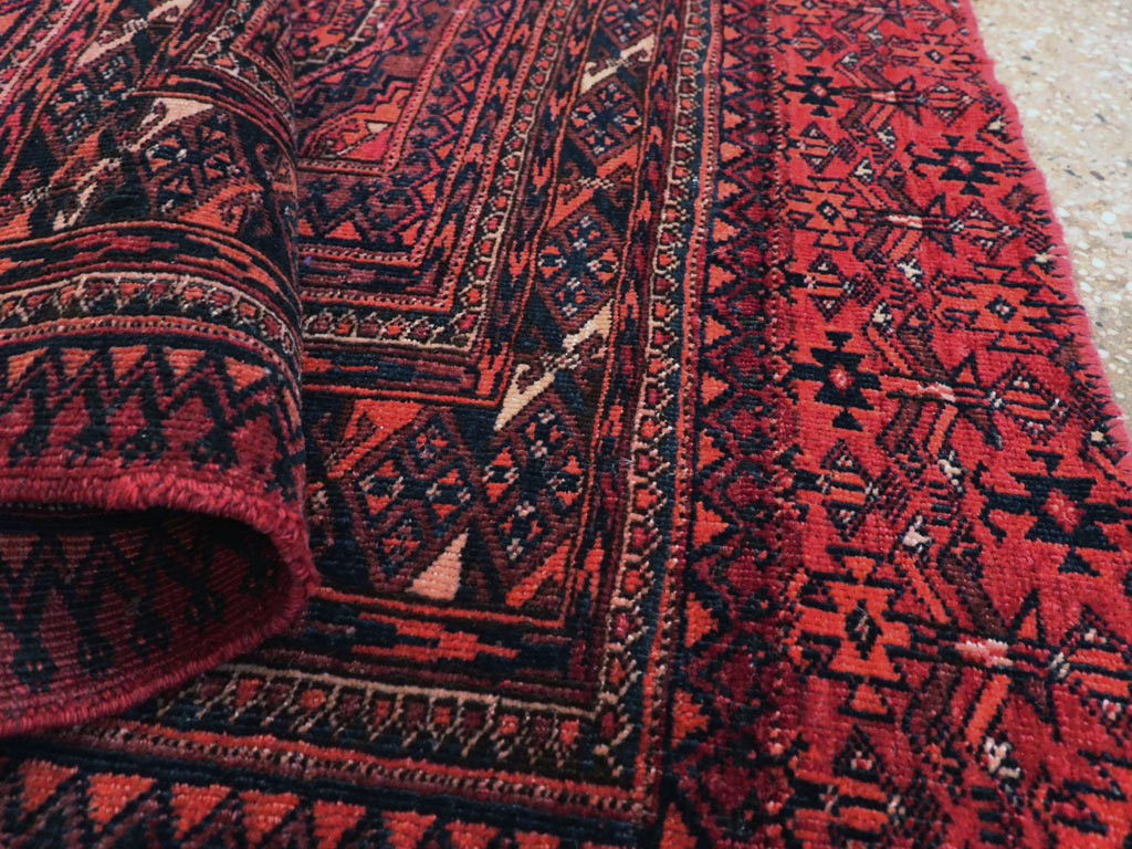 Antique Central Asian Turkoman Throw Rug, No.24994 - Galerie Shabab