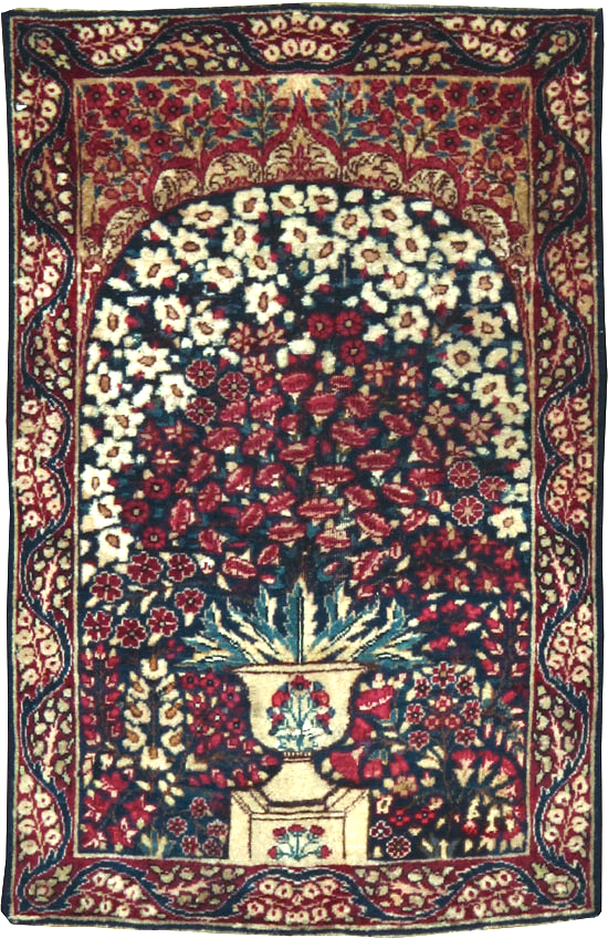 Antique Persian Lavar Kerman Rug, No.24995 - Galerie Shabab