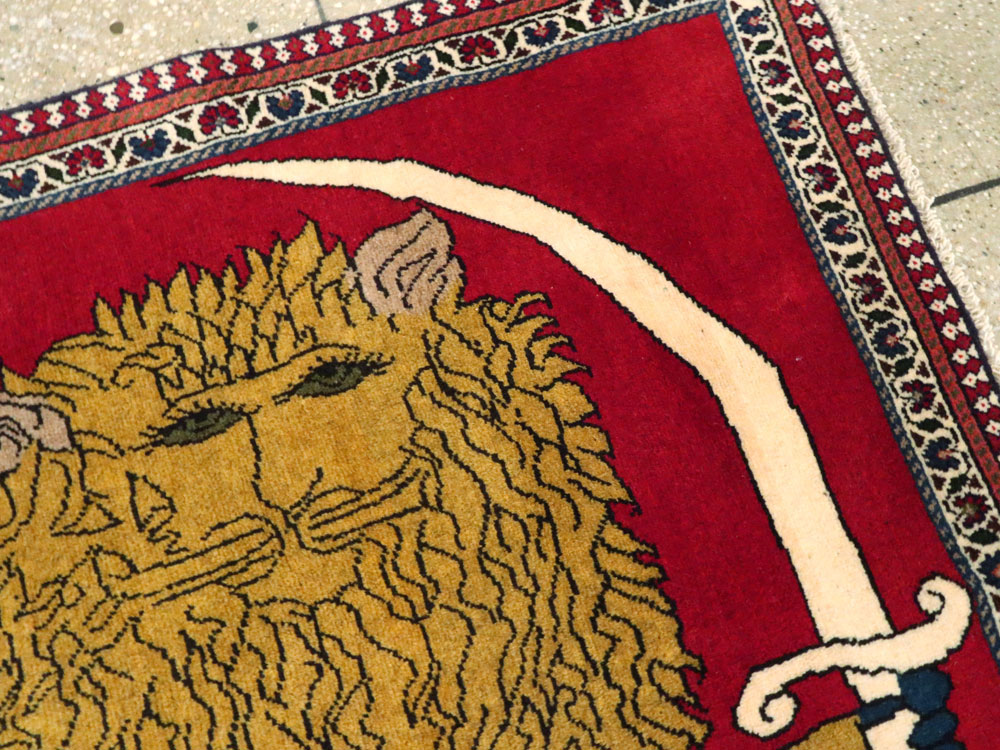 Vintage Persian Pictorial Shiraz, No.25029 - Galerie Shabab