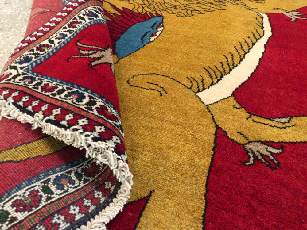 Vintage Persian Pictorial Shiraz, No.25029 - Galerie Shabab