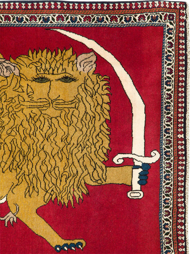 Vintage Persian Pictorial Shiraz, No.25029 - Galerie Shabab