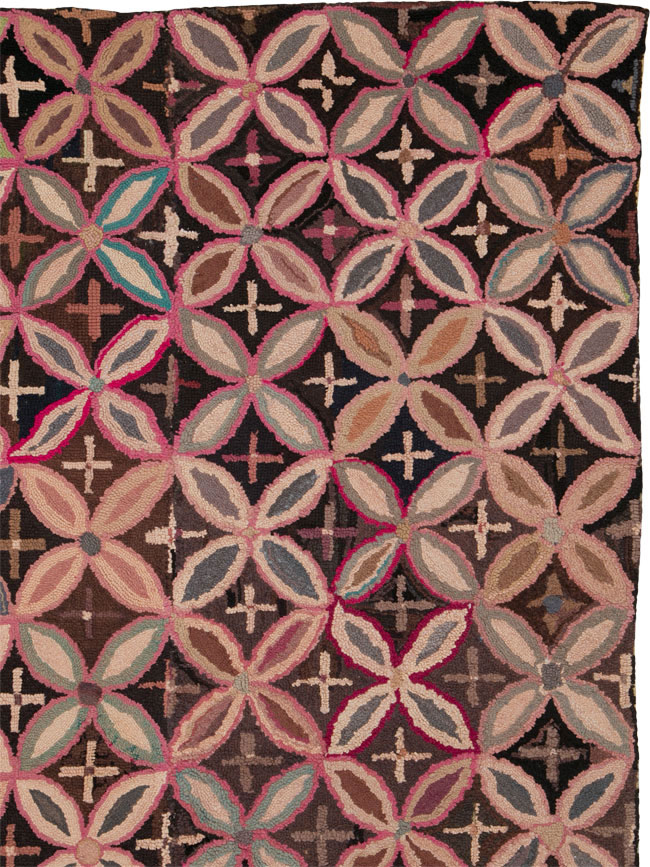 Antique American Hook Rug, No.25033 - Galerie Shabab
