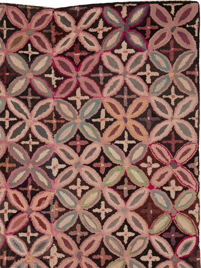Antique American Hook Rug, No.25033 - Galerie Shabab