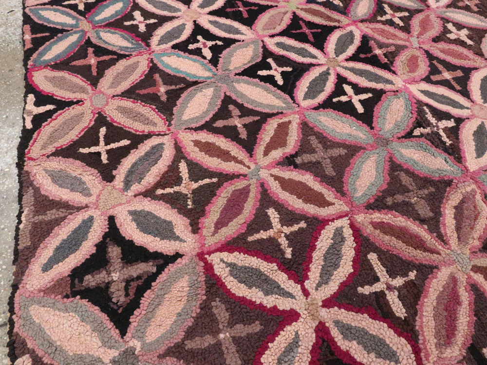 Antique American Hook Rug, No.25033 - Galerie Shabab