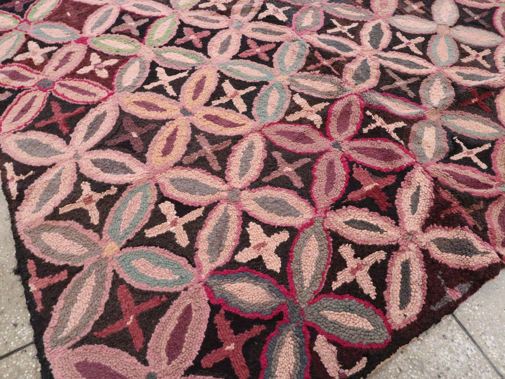 Antique American Hook Rug, No.25033 - Galerie Shabab